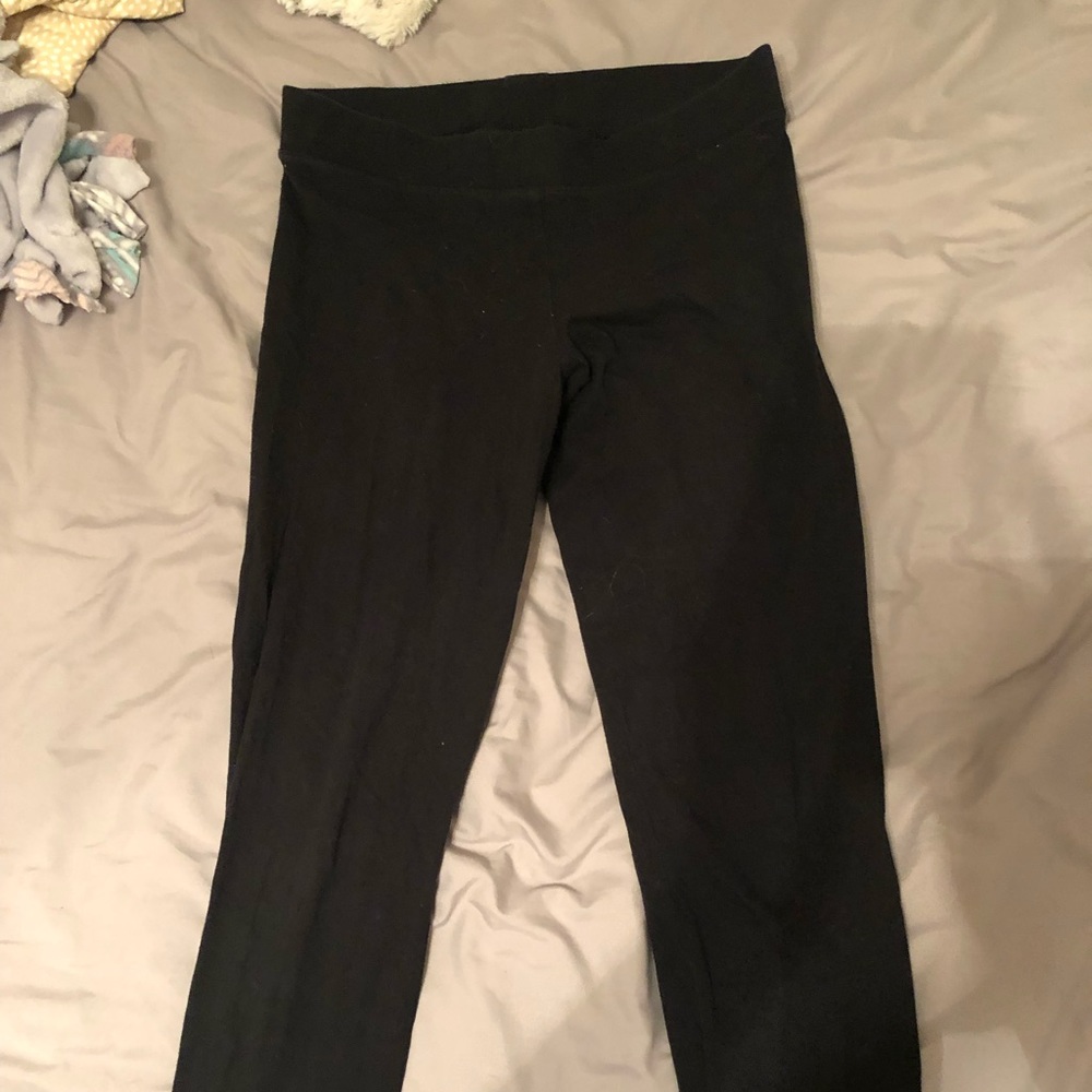 Pink black leggings